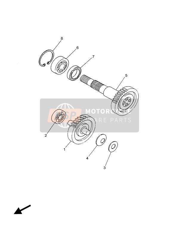 Yamaha CS50 JOG-R 2003 Transmission for a 2003 Yamaha CS50 JOG-R